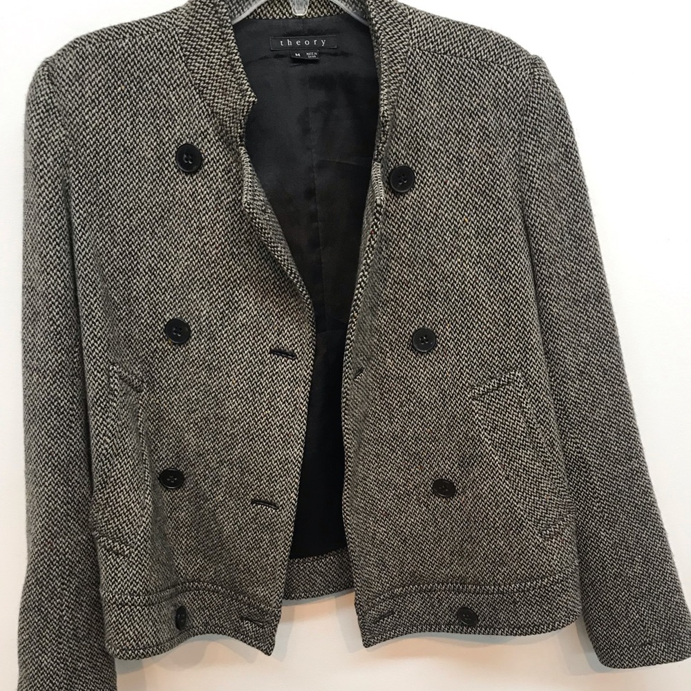Theory tweed wool coat